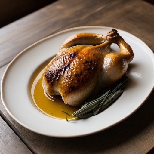 Roast Chicken With Sage recipe image