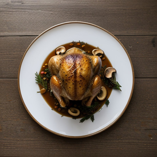 Roast Chicken With Spiced Mushroom & Winter recipe image