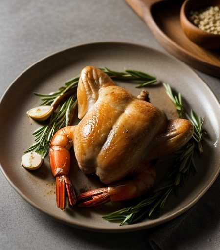 Roast Chicken and Shrimp - Gh_9405 recipe image