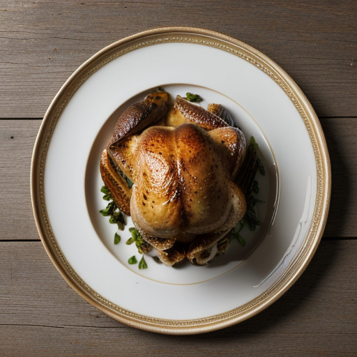 Roast Cornish Game Hen & Jerusalem Artichok recipe image