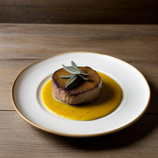 Roast Duck Breast With Sage & Onion Puree recipe image