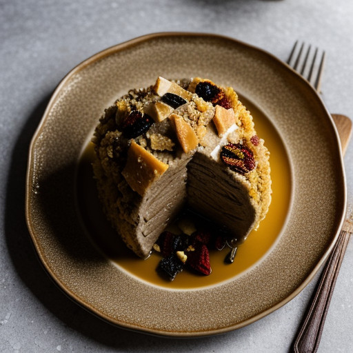 Roast Goose With Dried-Fruit Stuffing - Country Living Ho recipe image