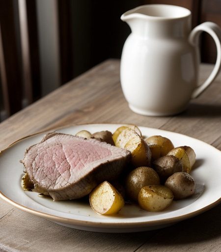Roast Lamb With Potatoes (Arni Psito Me Patat recipe image