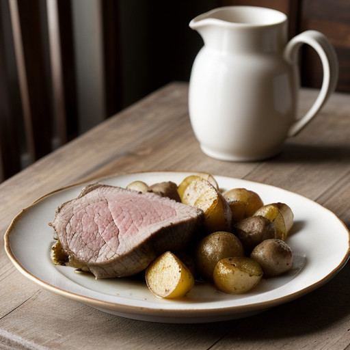 Roast Lamb With Potatoes (Arni Psito Me Patat recipe image