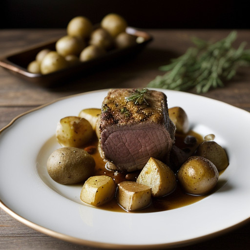 Roast Lamb With Potatoes (Arni Psito Me Patates recipe image