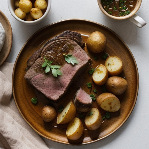 Roast Lamb With Potatoes (Arni Psito Me Patates recipe image