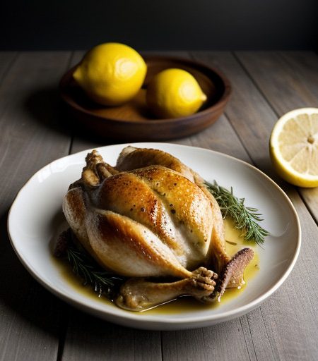 Roast Lemon Chicken (For 4 recipe image