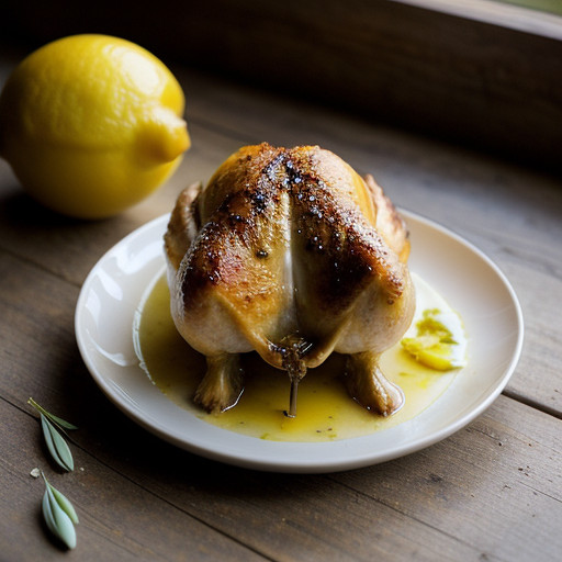 Roast Lemon Chicken (For 4 *** Nfwf89 A recipe image