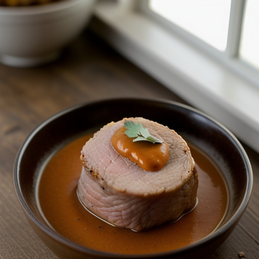 Roast Loin of Pork With Southwestern Sauce recipe image