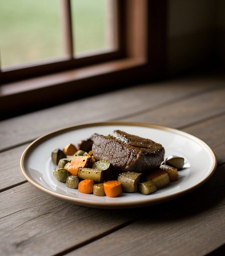 Roast Mallard With Root Vegetables - Country recipe image