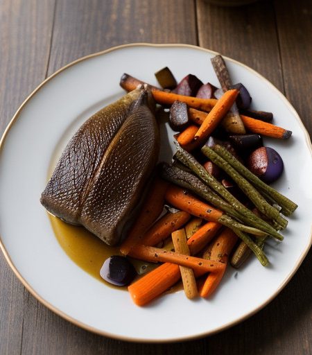 Roast Mallard With Root Vegetables - Country Living Holid recipe image