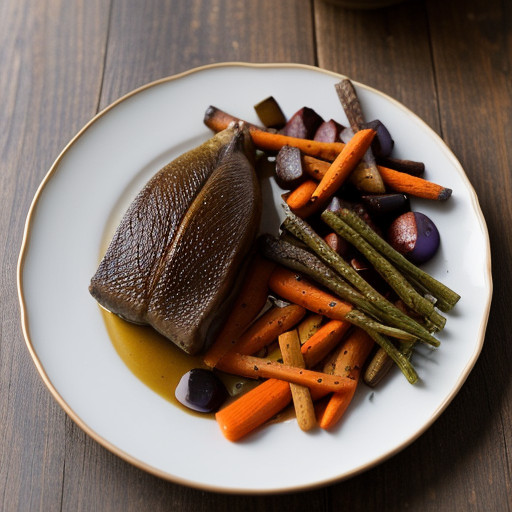 Roast Mallard With Root Vegetables - Country Living Holid recipe image