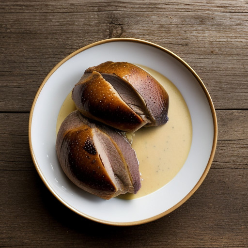 Roast Pheasent in Applejack & Cream Sauce recipe image