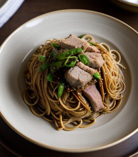 Roast Pork Lo Mein recipe image