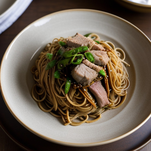 Roast Pork Lo Mein recipe image