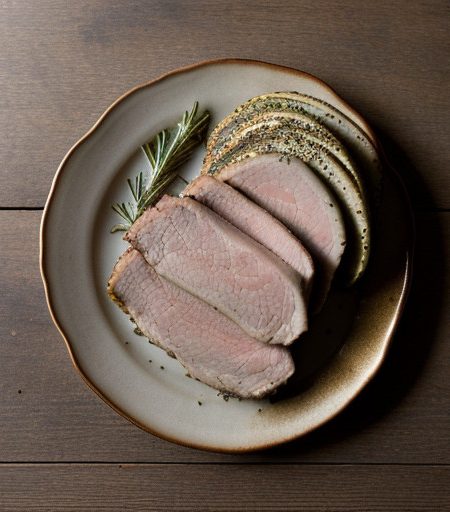 Roast Pork Loin With Zucchini & Rosemary recipe image