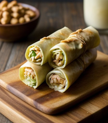 Roast Pork, Shrimp and Cabbage Egg Rolls recipe image