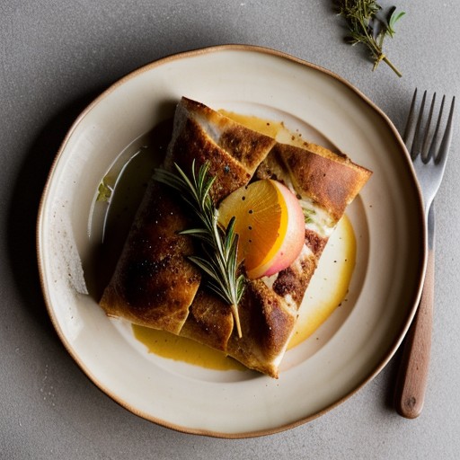 Roast Pork and Apple Boboli Pizza recipe image