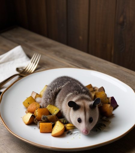 Roast Possum With Spiced Apples & Sweet Potatoes recipe image