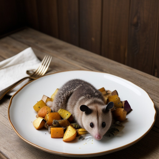 Roast Possum With Spiced Apples & Sweet Potatoes recipe image