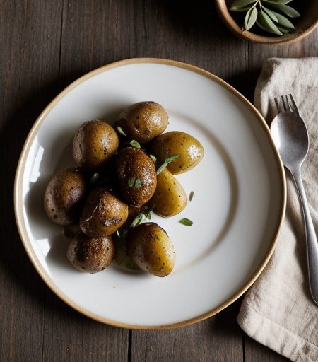 Roast Shallot Savoyarde Potatoes recipe image
