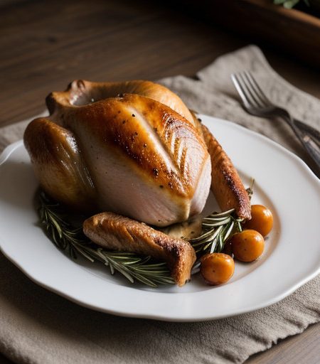 Roast Turkey Breast With Rosemary & Garlic recipe image