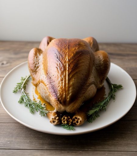 Roast Turkey With Chestnut Filling recipe image
