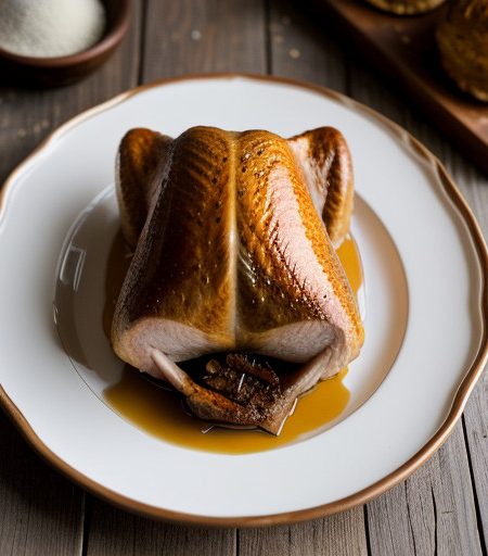 Roast Turkey With Chestnut Filling recipe image