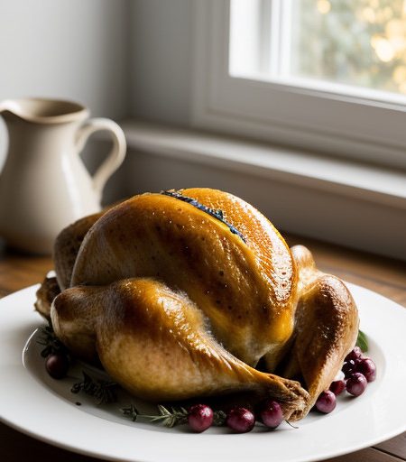 Roast Turkey With Grand Marnier Apricot Stuffing recipe image
