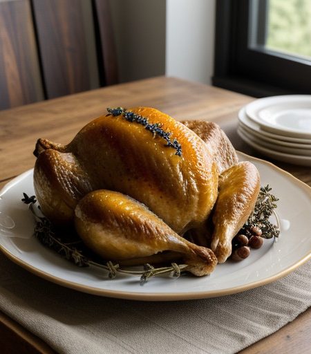Roast Turkey With Grand Marnier Apricot Stuffing recipe image