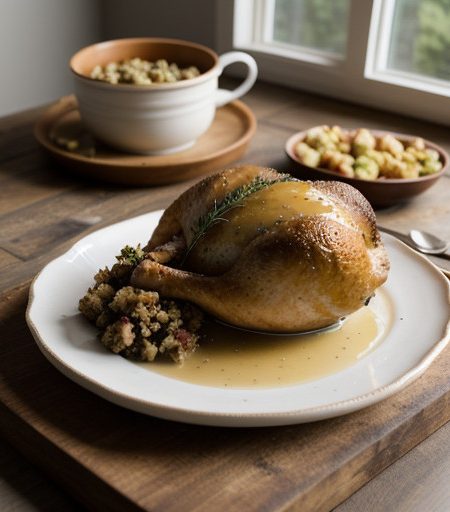 Roast Turkey With Stuffing recipe image