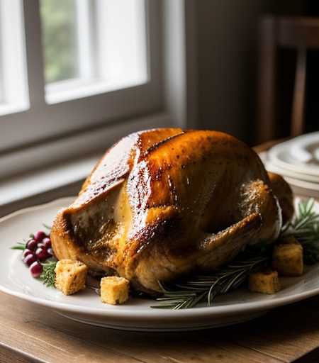 Roast Turkey With Stuffings recipe image