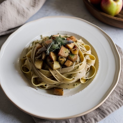 Roasted Apple Fettuccini recipe image