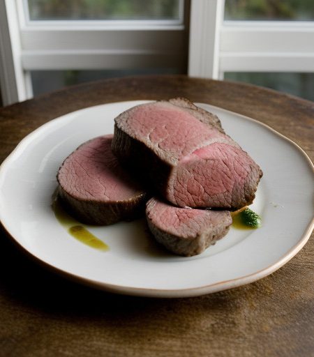 Roasted Beef Sirloin With Pearl Onion Jam recipe image