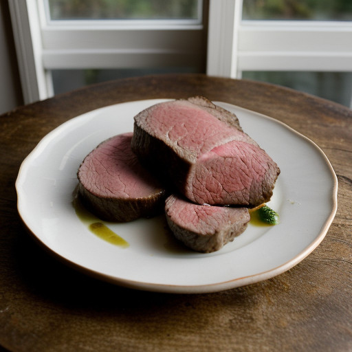 Roasted Beef Sirloin With Pearl Onion Jam recipe image