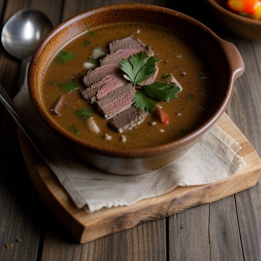 Roasted Beef Soup recipe image