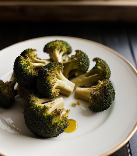 Roasted Broccoli With Lemon Garlic Butter and Toasted Pin recipe image
