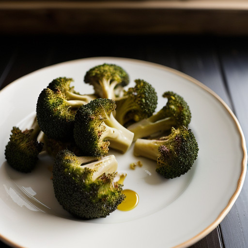 Roasted Broccoli With Lemon Garlic Butter and Toasted Pin recipe image
