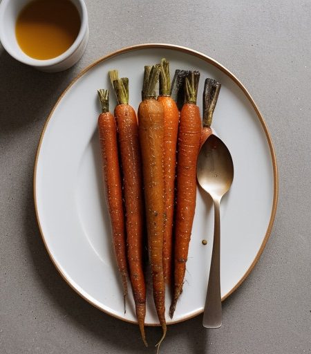 Roasted Carrots & Julienne Vegetables recipe image