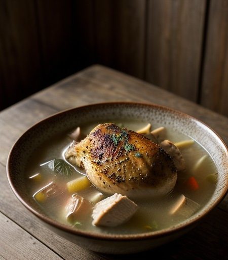 Roasted Chicken Soup recipe image