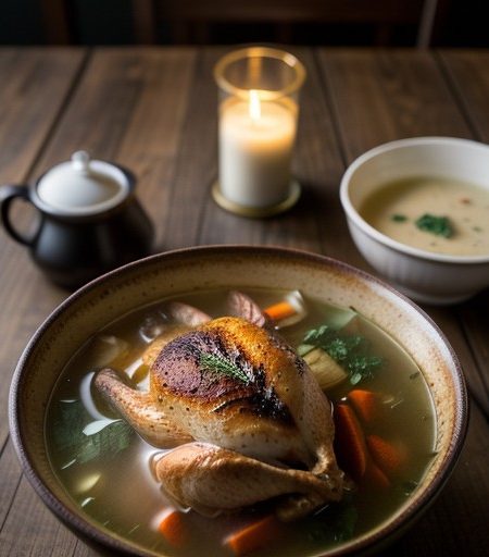 Roasted Chicken Soup recipe image