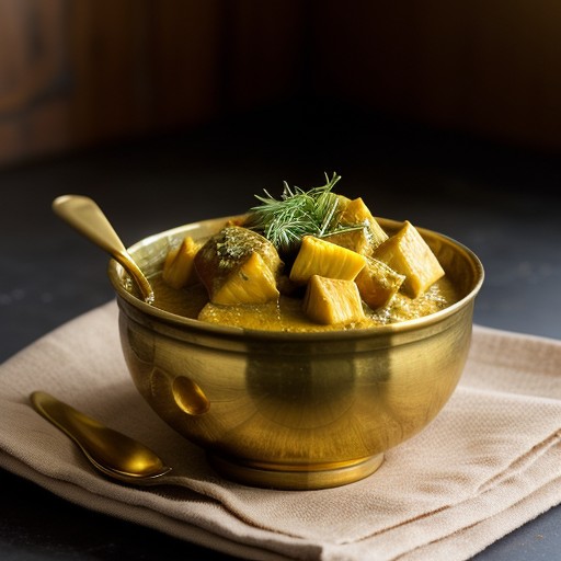 Roasted Chicken With Pineapple Curry Sauce recipe image