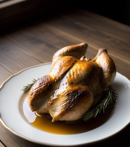 Roasted Chicken With Vinegar & Rosemary recipe image