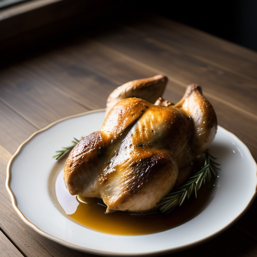 Roasted Chicken With Vinegar & Rosemary recipe image