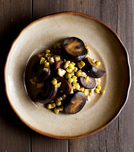 Roasted Corn~ Red Pepper & Shiitake Mushroom recipe image