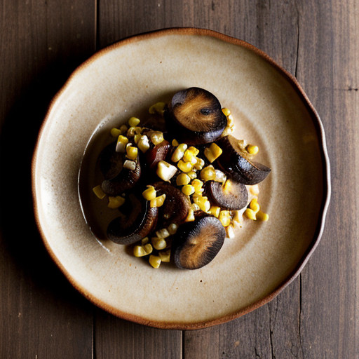 Roasted Corn~ Red Pepper & Shiitake Mushroom recipe image