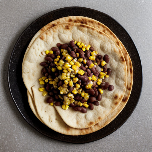 Roasted Corn and Bean Salsa With Pita Crisps (4 PTS recipe image