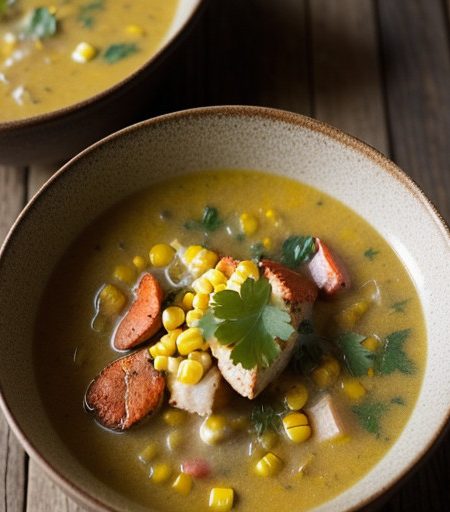 Roasted Corn and Lobster Chowder recipe image