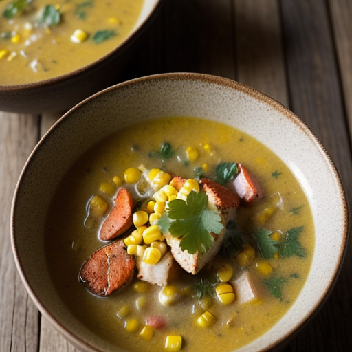 Roasted Corn and Lobster Chowder recipe image