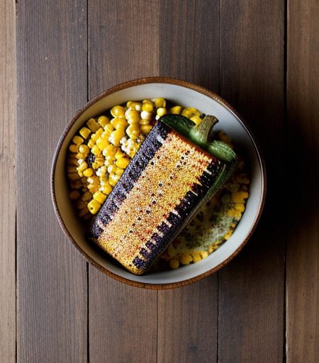 Roasted Corn and Poblano Relish - Bon Appetit recipe image